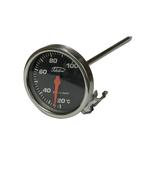 タカヒロ　防水サーモメーター　径44mm　黒