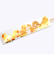 フタバ　ロッカク（ROKKAKU）　箔押し　祝箸　六瓢箪　3膳入り