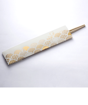 フタバ　ロッカク（ROKKAKU）　箔押し　祝箸　小紋青海波　3膳入り