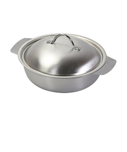 パール金属 和楽庵 ステンレス製ちゃんこ鍋 18cm HC-64 IH対応