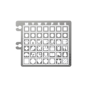 デルフォニックス（DELFONICS）　ロルバーンテンプレート　カレンダーA　501293　704　シルバー