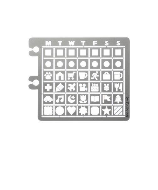 デルフォニックス（DELFONICS）　ロルバーンテンプレート　カレンダーA　501293　704　シルバー