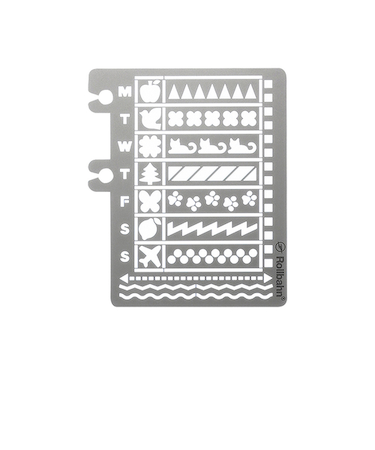 デルフォニックス（DELFONICS）　ロルバーンテンプレート　カレンダーB　501294　704　シルバー