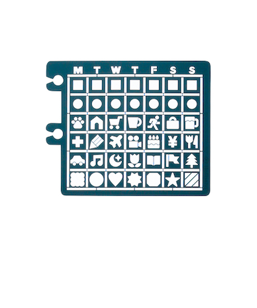 デルフォニックス（DELFONICS）　ロルバーンテンプレート　カレンダーA　501293　344　ターコイズ