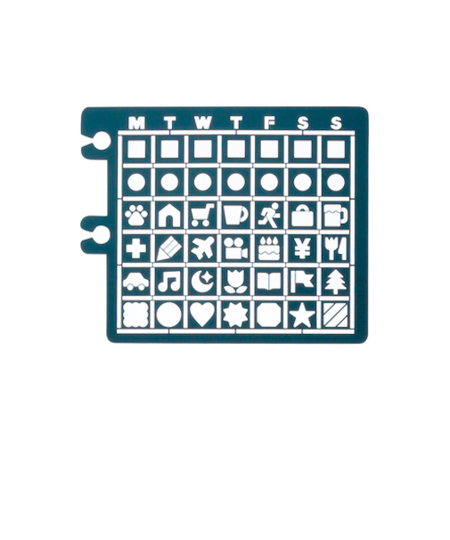 デルフォニックス（DELFONICS）　ロルバーンテンプレート　カレンダーA　501293　344　ターコイズ