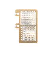 デルフォニックス（DELFONICS）　ロルバーンテンプレート　カレンダーD　501296　705　ゴールド