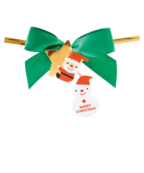 【クリスマス】　ゼットアンドケイ（Z＆K）　Hミニサンタゆらゆらワイヤータイ　XMS－YT1