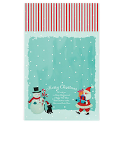 【クリスマス】 ゼットアンドケイ(Z&K) HオイルパステルOPPギフトバッグ 縦230×横150mm XOP-OP3 5枚入