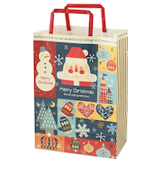 【クリスマス】 ゼットアンドケイ(Z&K) H北欧ペーパーバッグ 310×220mm XHK-1P 2枚入