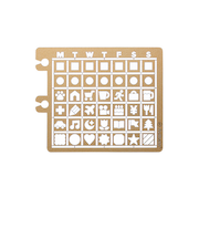 デルフォニックス(DELFONICS) ロルバーンテンプレート カレンダーA 501293 705 ゴールド