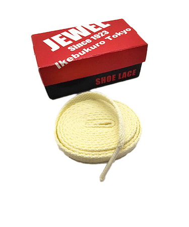 ジュエル1923（JEWEL1923）　スニーカーシューレース　120cm　クリーム