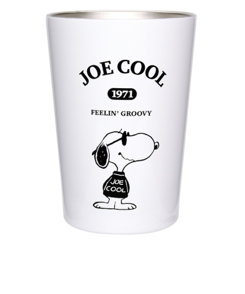 大西賢製販　SNOOPY　ステンレスタンブラー　JOE　COOL　ホワイト／Smile