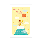 【年賀用品】　リュリュ　お年玉付き年賀ハガキ　NY2604　富士山　3枚入