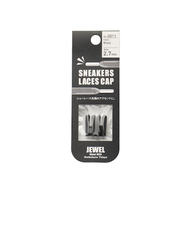 ジュエル1923（JEWEL1923）　シューレースキャップ　2.7mm　ブラック