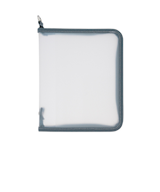 デルフォニックス（DELFONICS）　ロルバーンポケット付メモ　ラウンドケース　L　501313　311　ブルーグレー