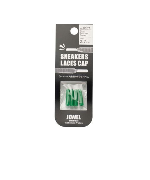 ジュエル1923（JEWEL1923）　シューレースキャップ　2.7mm　ブリリアントグリーン