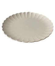 山中塗　花プレート　L　ピンク