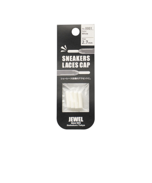 ジュエル1923（JEWEL1923）　シューレースキャップ　ホワイト　2.7mm
