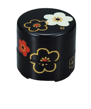 ハコヤ(HAKOYA) もてなしや ミニ丸お重 珍味入 黒華文様梅