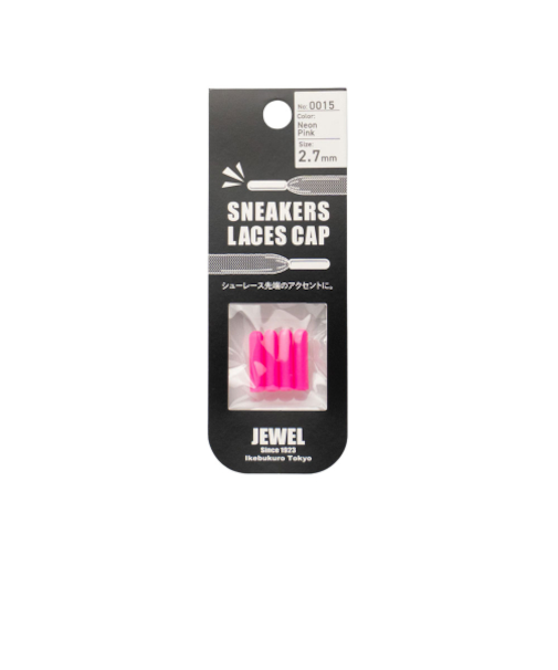 ジュエル1923（JEWEL1923）　シューレースキャップ　2.7mm　ネオンピンク