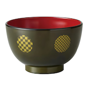 ソーキュースタイル（SO－Q　STYLE）　吉祥文様　汁椀　グリーン