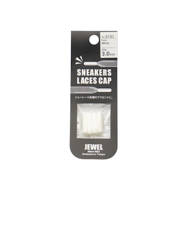 ジュエル1923（JEWEL1923）　シューレースキャップ　3.0mm　ホワイト