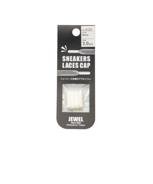 ジュエル1923（JEWEL1923）　シューレースキャップ　3.0mm　ホワイト