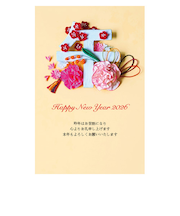 【年賀用品】　ハンズセレクション　2026年午年年賀状　PBH－002　3枚入り
