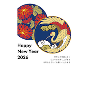 【年賀用品】　ハンズセレクション　2026年午年年賀状　PBH－056　3枚入り