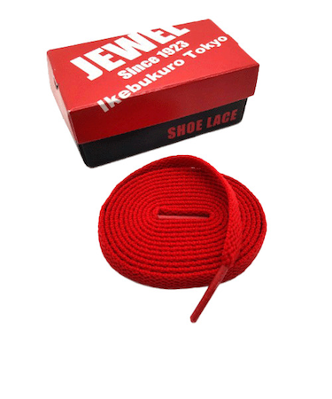 ジュエル1923（JEWEL1923）　スニーカーシューレース　160cm　トゥルーレッド