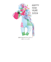 【年賀用品】　ハンズセレクション　2026年午年年賀状　PBH－140　3枚入り