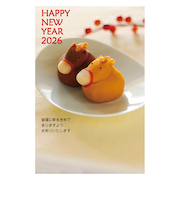 【年賀用品】　ハンズセレクション　2026年午年年賀状　PBH－009　3枚入り