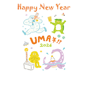 【年賀用品】　ハンズセレクション　2026年午年年賀状　PBH－120　3枚入り