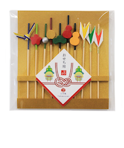 【正月用品】　竹の精　お正月ピック色柄アソート10本　HA－0255