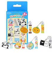 粧美堂　サンエックスオールキャラクター　シークレットラバーミラーマスコット付き　リップクリーム