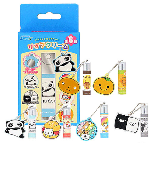 粧美堂　サンエックスオールキャラクター　シークレットラバーミラーマスコット付き　リップクリーム