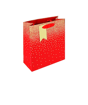 【クリスマス】　クレールフォンテーヌ（Clairefontaine）　ペーパーバッグ　レッドスター　S