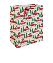 【クリスマス】　クレールフォンテーヌ（Clairefontaine）　ペーパーバッグ　カー　M