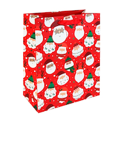 【クリスマス】　クレールフォンテーヌ（Clairefontaine）　ペーパーバッグ　クールサンタ　M