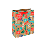 【クリスマス】　クレールフォンテーヌ（Clairefontaine）　ペーパーバッグ　ウィンターアイコン　S