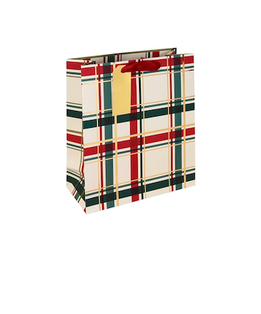 【クリスマス】　クレールフォンテーヌ（Clairefontaine）　ペーパーバッグ　クリームタータン　S