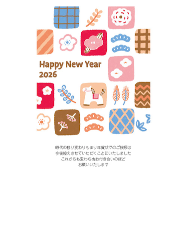 【年賀用品】　ハンズセレクション　年賀状じまいはがき　PBH－070　3枚入り