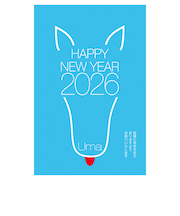 【年賀用品】　ETOシリーズ　2026年午年年賀状　ETO－010　3枚入り