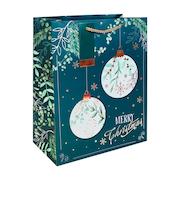 【クリスマス】　クレールフォンテーヌ（Clairefontaine）　ペーパーバッグ　オーナメント　M