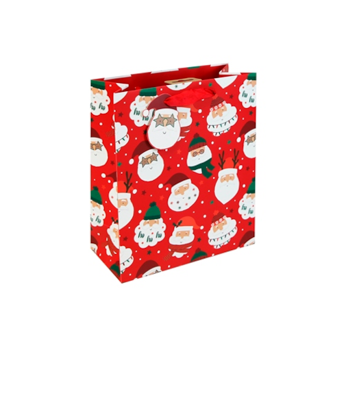 【クリスマス】　クレールフォンテーヌ（Clairefontaine）　ペーパーバッグ　クールサンタ　S