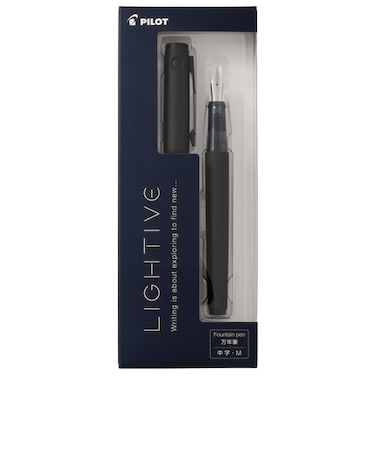 パイロット（PILOT）　万年筆　ライティブ（LIGHTIVE）　M（中字）　P-FLT-1-MB　マットブラック