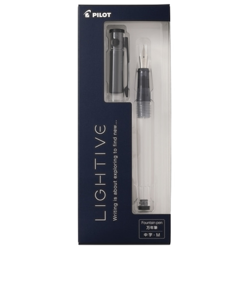 パイロット（PILOT）　万年筆　ライティブ（LIGHTIVE）　M（中字）　P-FLT-1-NC　ノンカラー