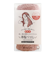おぼろタオル　専髪タオル　セミロング　ローズピンク