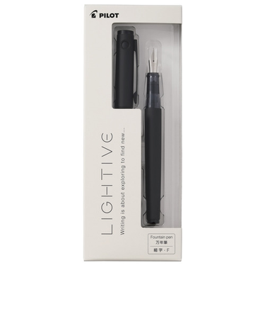 パイロット（PILOT）　万年筆　ライティブ（LIGHTIVE）　F（細字）　P-FLT-1-MB　マットブラック