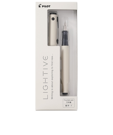 パイロット（PILOT）　万年筆　ライティブ（LIGHTIVE）　F（細字）　P-FLT-1-OW　オフホワイト